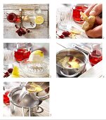 How to prepare spiced cranberry punch with cloves and ginger