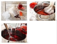 How to prepare hibiscus iced tea with cranberry juice