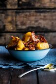 Butternut vetkoek with bacon and syrup (South Africa)