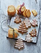 Classic Christmas biscuits: shortbread cookies made with browned butter and gingerbreads