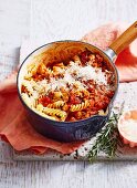 Weeknight Budge Dinners - Fusilli and Sausage Ragout