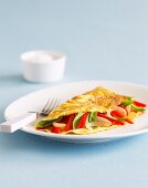 Capsicum and Tomato Omelettes