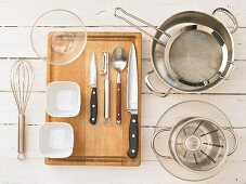 Kitchen utensils for making jelly