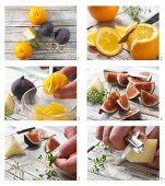 Feigensalat mit Orangen und Manchegokäse zubereiten
