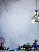Cutlery and hanging light