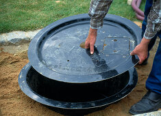 Installing a water feature in the garden