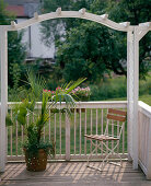 Balkon mit Pergola (Osmogard) ohne Bepflanzung