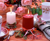 Vitis (vine leaves), Rosa (rosehip and roses), Hydrangea (hydrangea)