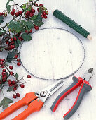 Berry wreath made from hawthorn (1/3)