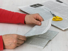 Seed bags made from newspaper (1/5)