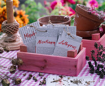 Seed bags made of newsprint