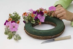 Petunias wreath