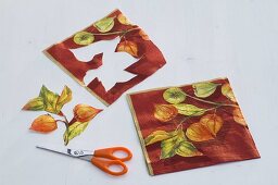 Paper lanterns with napkin technique 'Lampion flowers' (2/5)