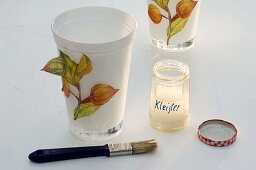 Paper lanterns with napkin technique 'Lampion flowers' (4/5)
