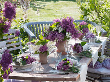 Lilac, table decoration