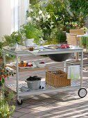 Outdoor kitchen: grilling on the terrace