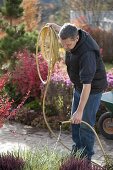 Emptying and clean up hose in autumn