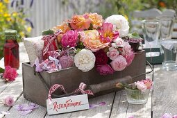 Gifts basket with rose products
