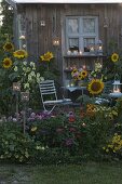 Evening terrace at the garden house