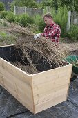 Building a raised bed from boards