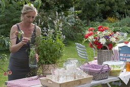 Garden party in late summer