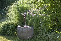 Garden corner with water feature