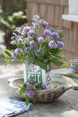 Herb bouquet made with chives, sage