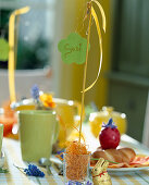 Easter breakfast: name plate