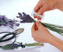 Tie lavender bottles