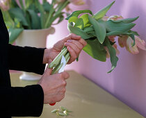 Rosa Tulpenstrauß: 1/2