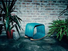 A rocking stool designed by Katharina Mischer and Thomas Traxler