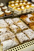 The cake counter at Confitería La Campana in Seville, Andalusia, Spain