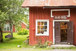 A glass blowing workshop in Småland, southern Sweden