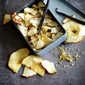 Home-dried apple and elderberry tea