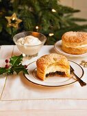 Cream Filled Puff Pastry Mince Pie
