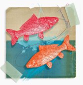 Collage zum Sternzeichen Fische