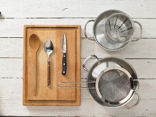 Kitchen utensils for making risotto