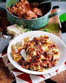 Pappardelle with slow-cooked beef