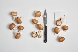 Washing mushrooms (step by step)