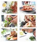 How to make figs with Parma ham, honey and mint