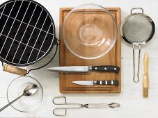 Kitchen utensils for grilling fish
