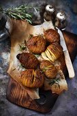 Baked potatoes with rosemary