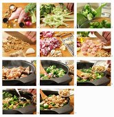 How to make stir fried chicken with broccoli, walnuts and oyster sauce