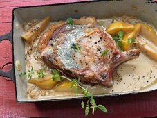 Stuffed veal cutlet with Roquefort