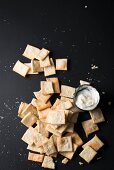 Crackers with Fleur de Sel and butter