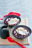 Black Rice Pudding with Coconut Cream (Gluten-free)