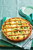 Lattice-topped Spinach and Egg Pie
