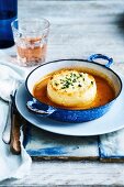 Double baked crab souffle