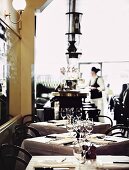 Waitress in a French restaurant