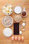 Ingredients for nut cake